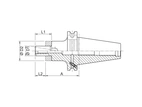 Kombifräsdorn DIN 69871-AD/B - 16mm, SK40