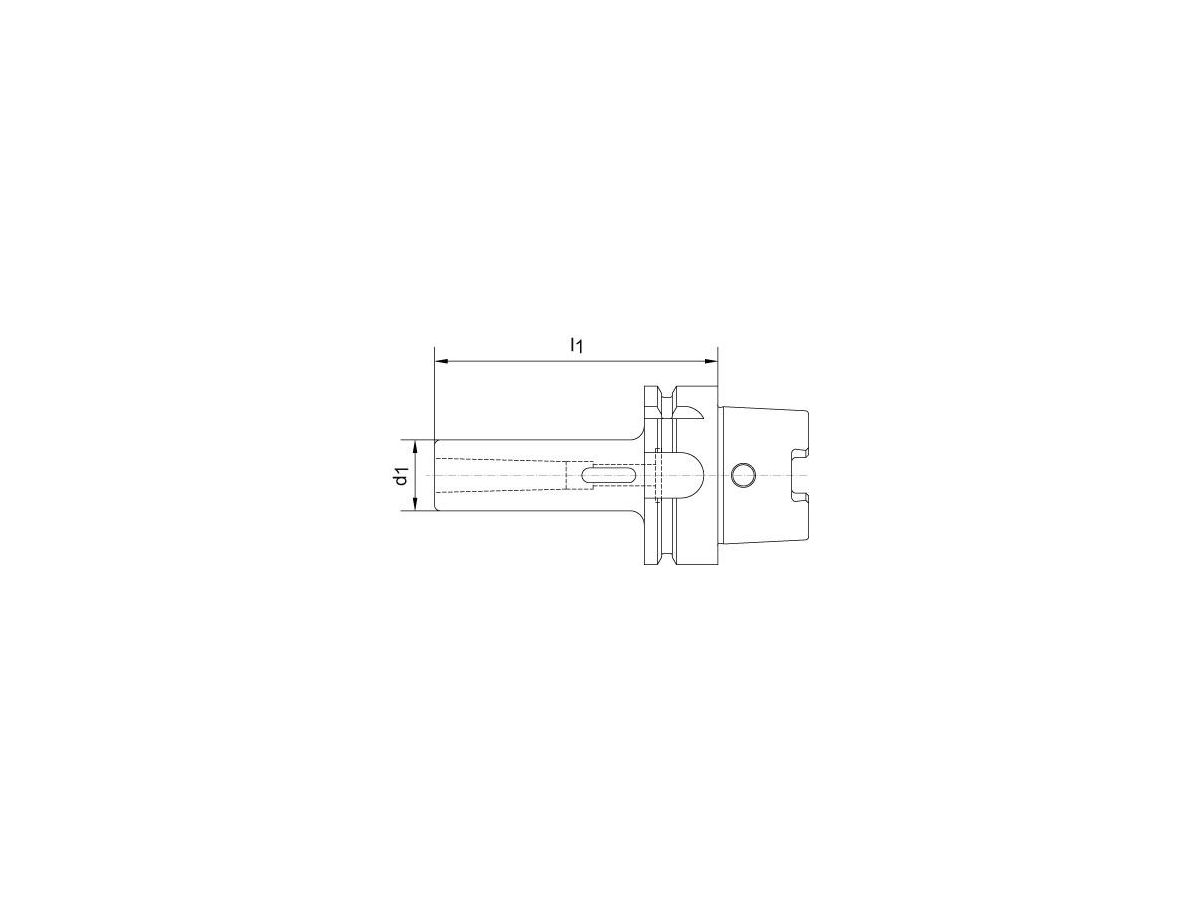 Fräschuck Form-D D69893A HSK100/MK3x150mm