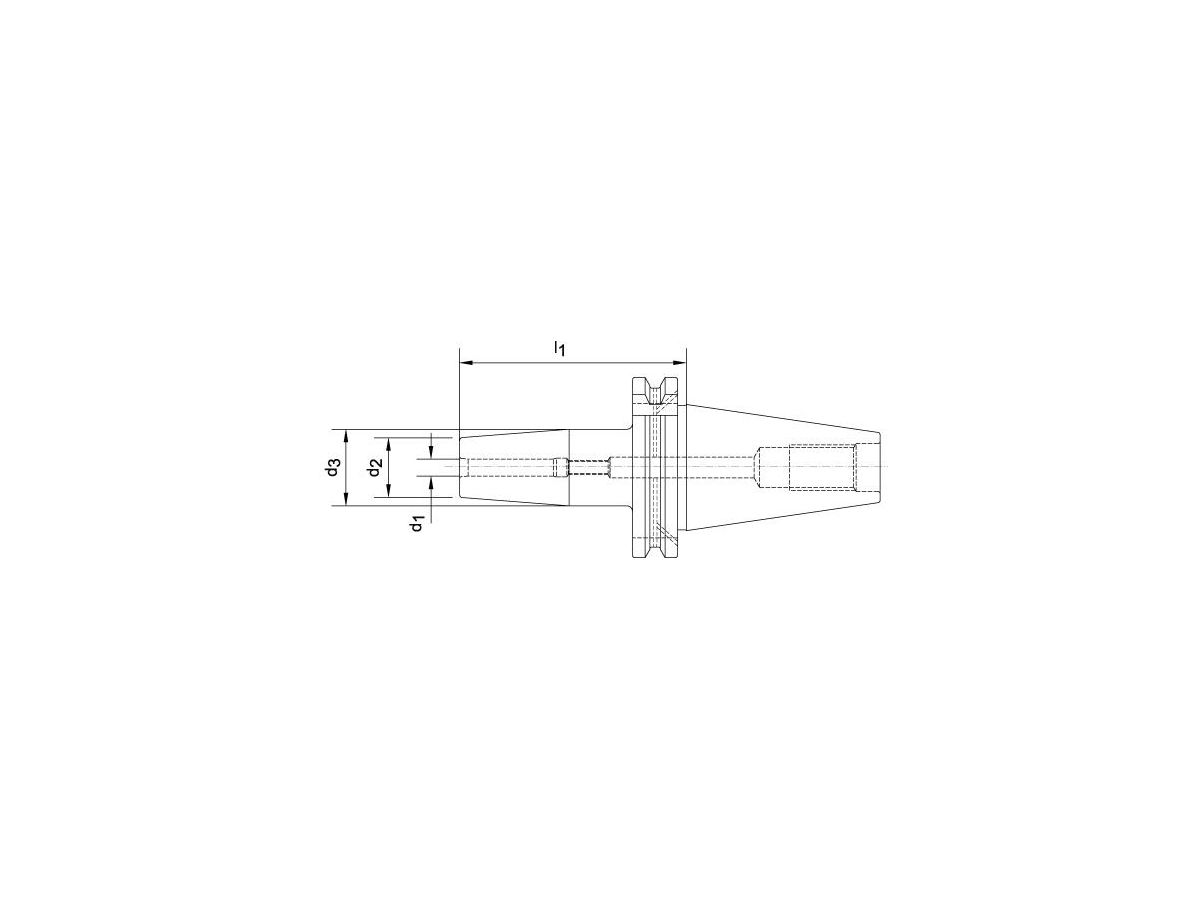 Krympchuck DIN 69871-AD/B 25,0x130mm, SK 50