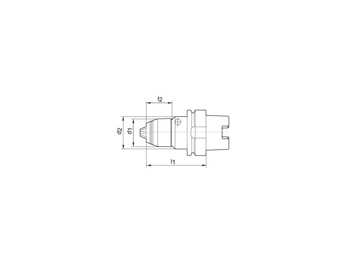 Precisionsborrchuck kort AKL DIN 69893 0,5-10mm HSK63