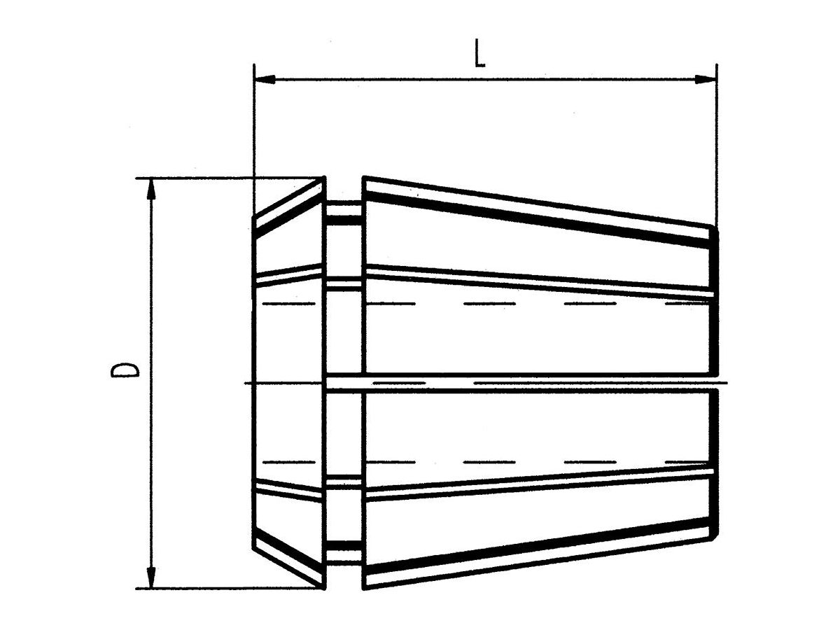 Spännhylsa DIN 6499B ER25, 7-6mm, rgn. 0,007mm