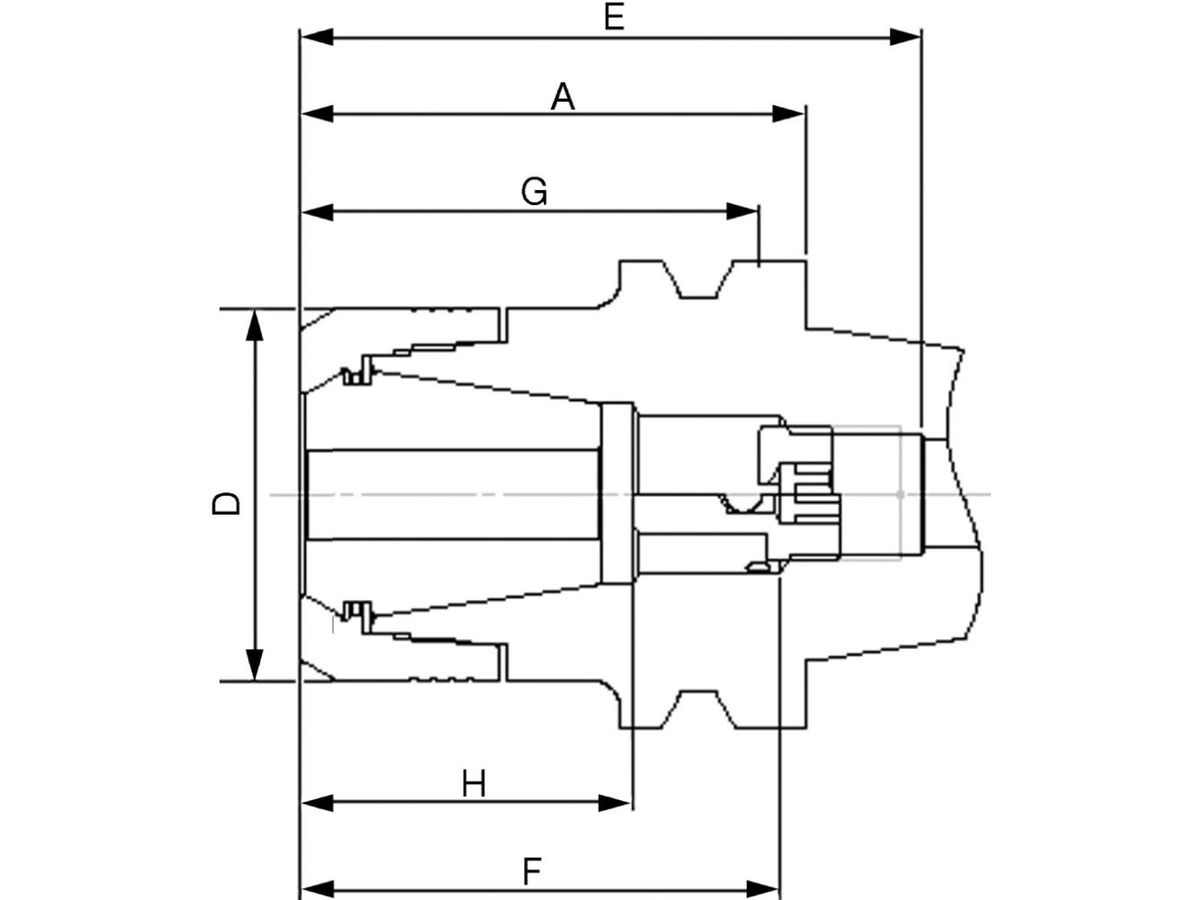 Spännhylschuck JISB6339ADB CP16 BT40-75