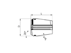 Spännhylsa DIN 6499B HPD32 20,0mm