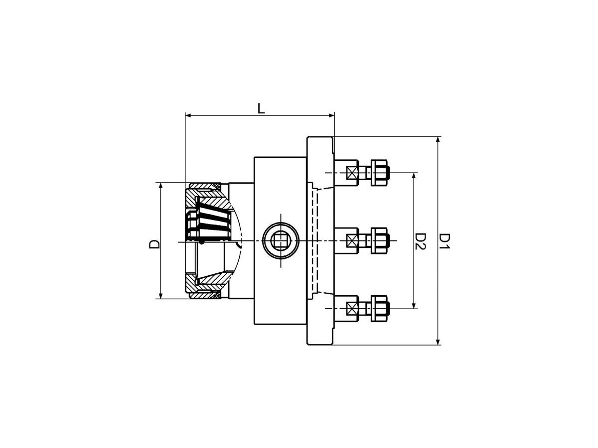 Spännchuck HSPF40 (173E) D55027/6