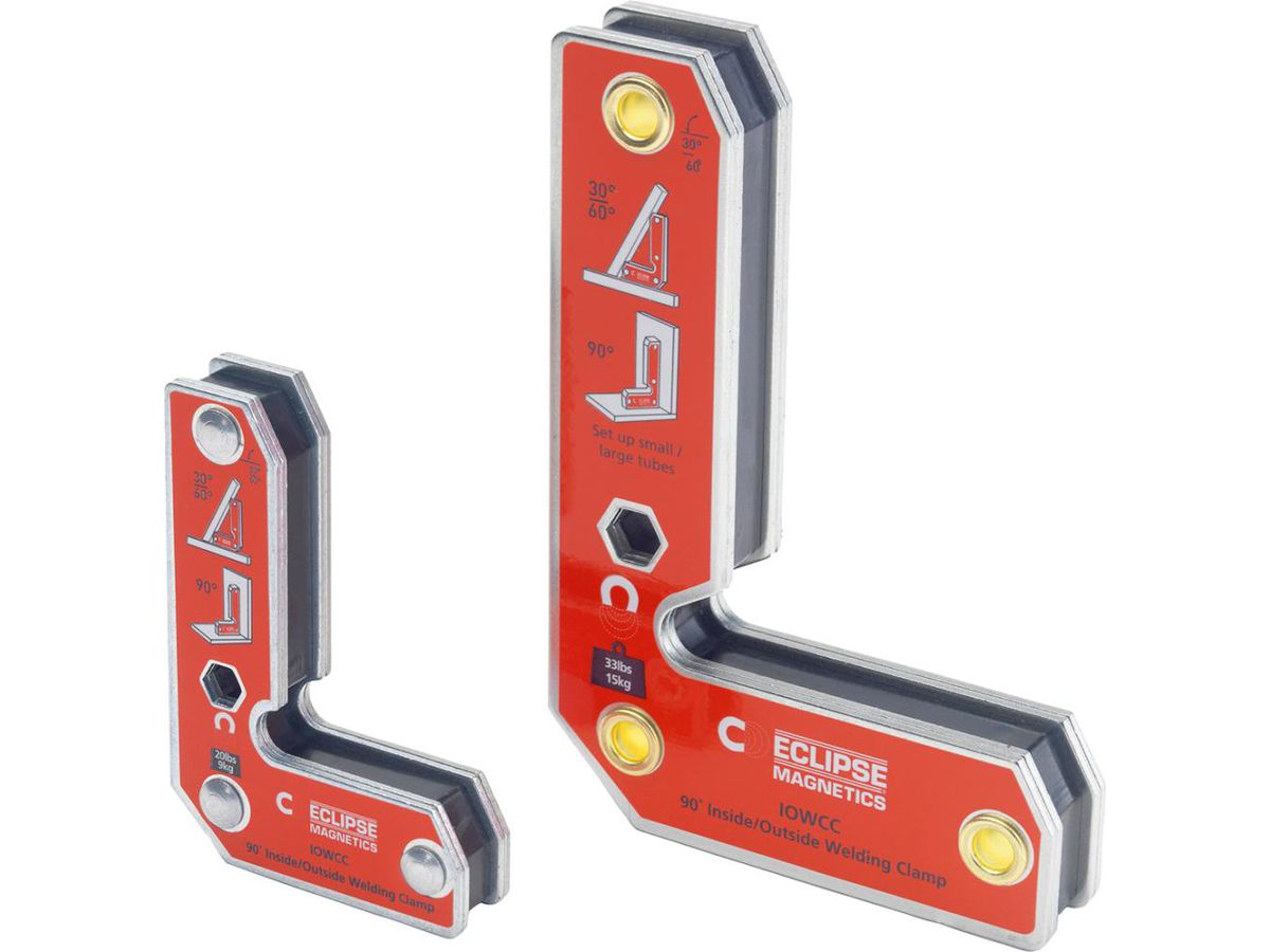 Svetsmagnet Kit 2-delar IOWCC och IOWCL, 75x52/125x85mm