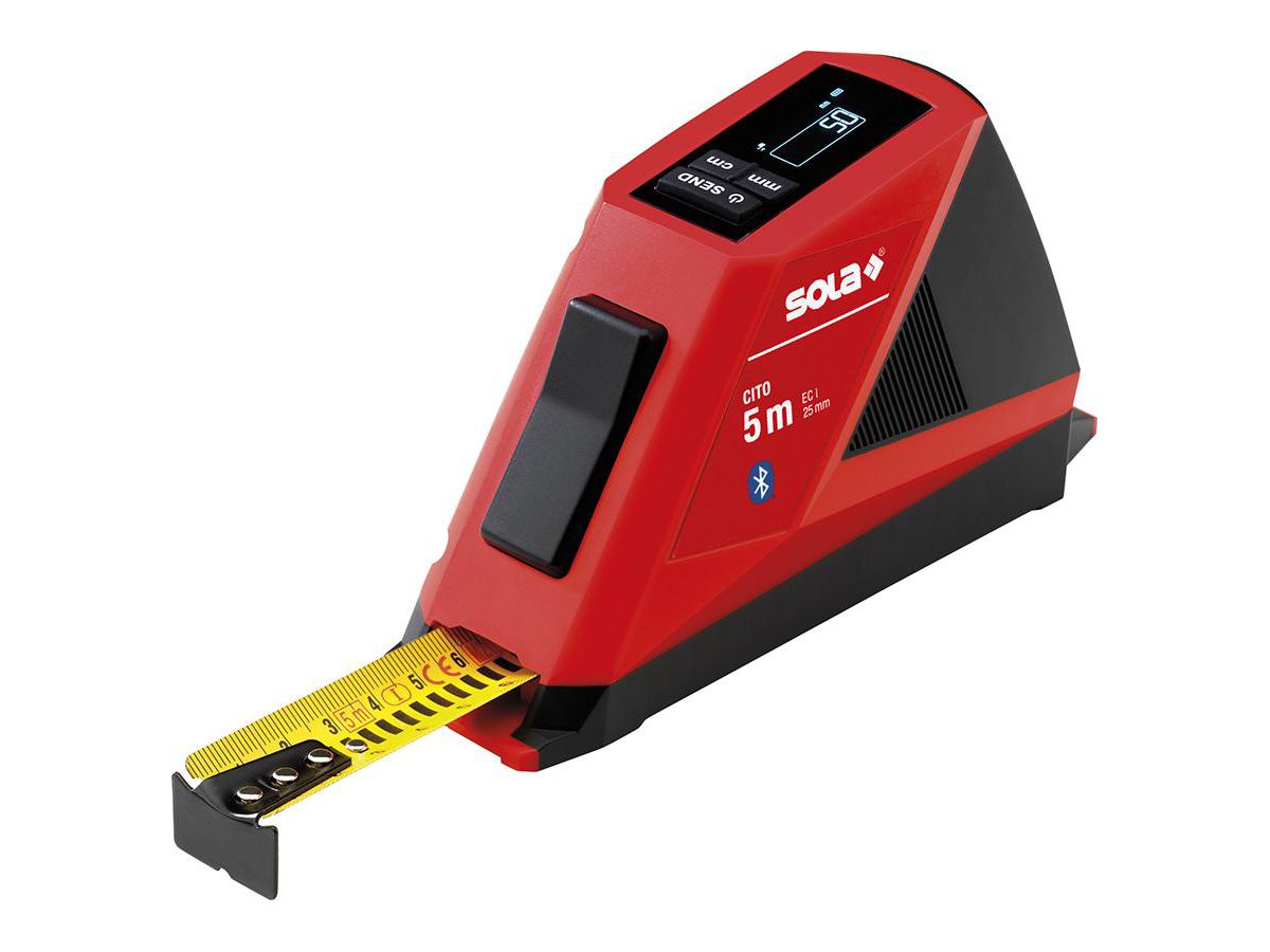 Måtttband Cito Digital 5mx25mm EG I Bluetooth IP54