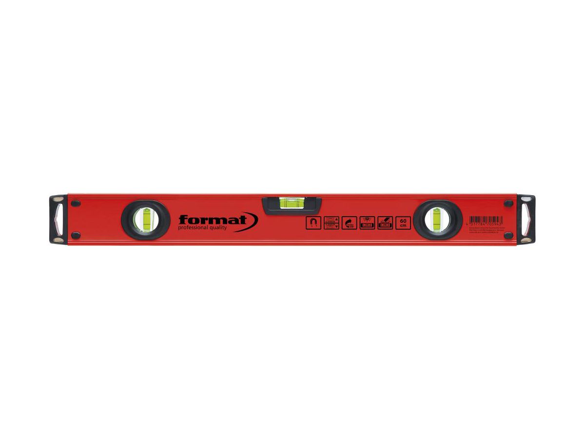 Magnetvattenpass Alu 60cm 3-libeller