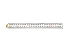 Meterstock 1m Vit Plast 4-stickor
