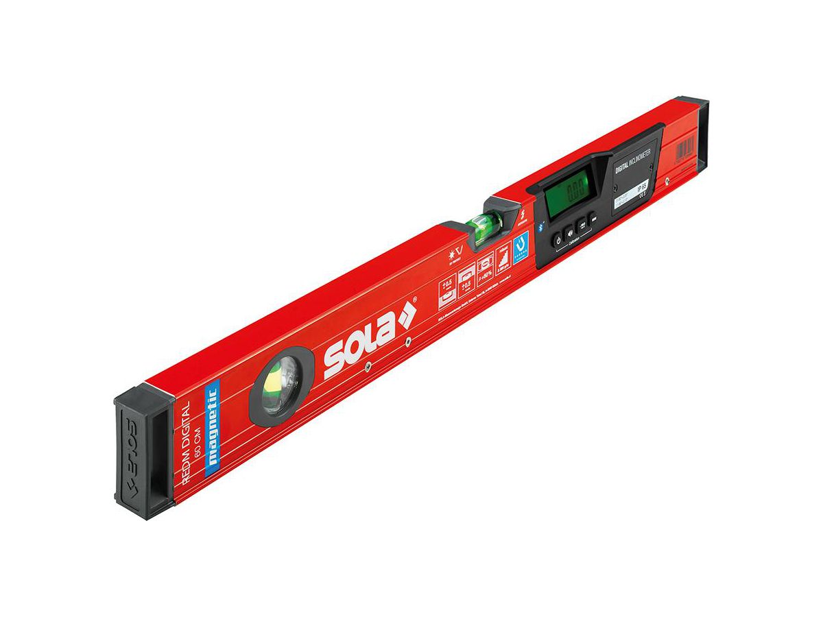 Digitalt vattenpass REDM-60 m. magnet & Bluetooth, 60cm