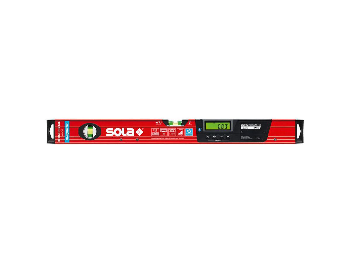 Digitalt vattenpass REDM-60 m. magnet & Bluetooth, 60cm