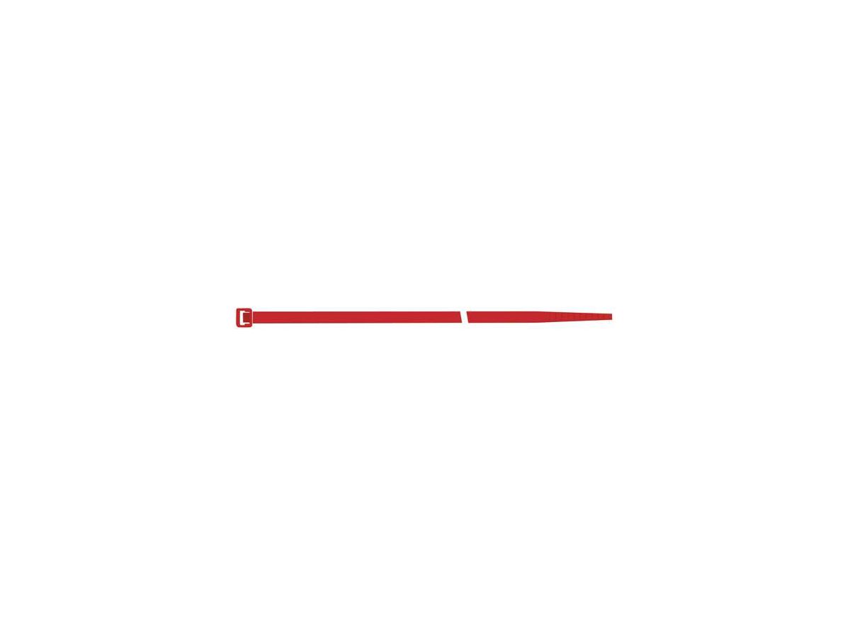 Buntband Nylon röd 2,5x100mm (100 st)