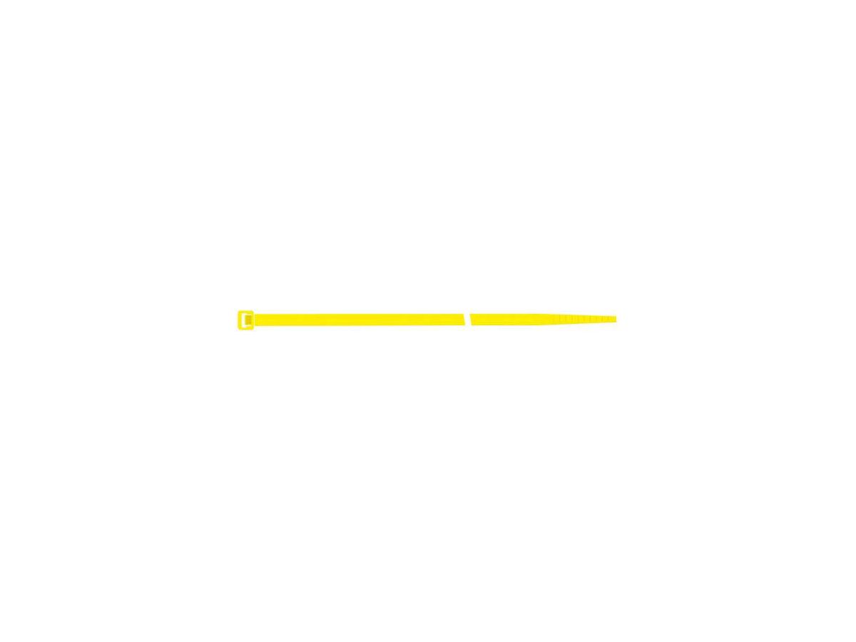 Buntband Nylon gul 4,5x200mm (100 st)