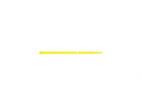 Buntband Nylon gul 4,5x200mm (100 st)