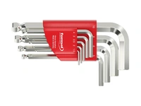 Sexkantsnyckelsats kort 10-del 2,5-8mm m. kula