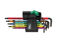 Torxnyckelsats Multicolor 9-delar T8-T40 m. kula