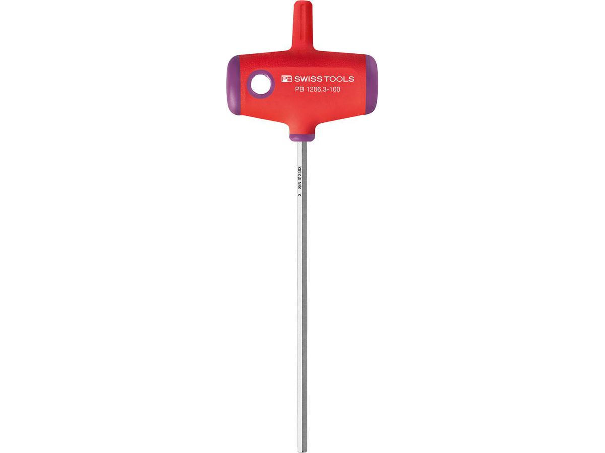 Sexkantnyckel m. T-grepp 3x100mm