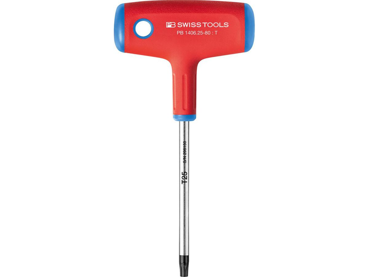 Torxnyckel m. T-grepp T25x80mm