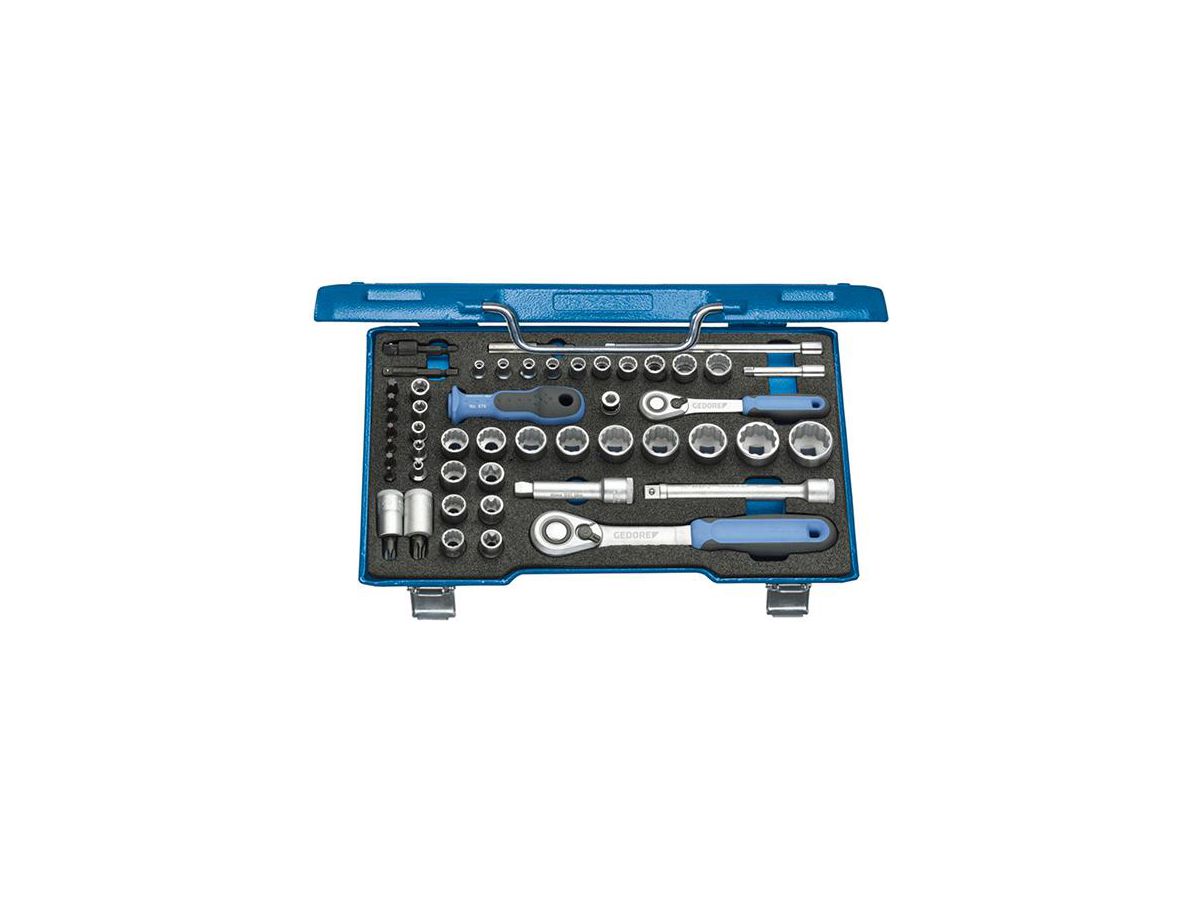 Hylsnyckelsats 1/4 + 3/8" Nr.D 30 TX20 U-20 50-delar