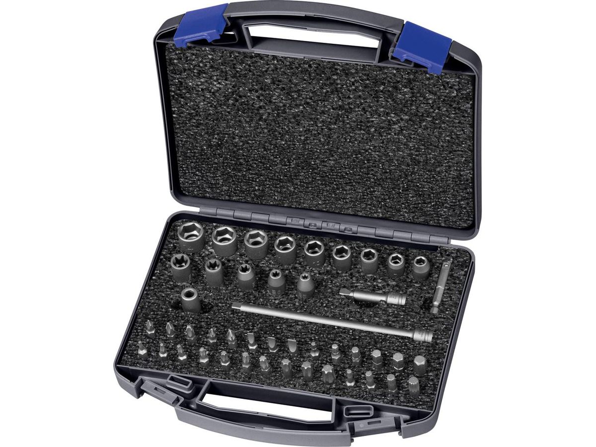 Krafthylssats 1/4" 46-delar