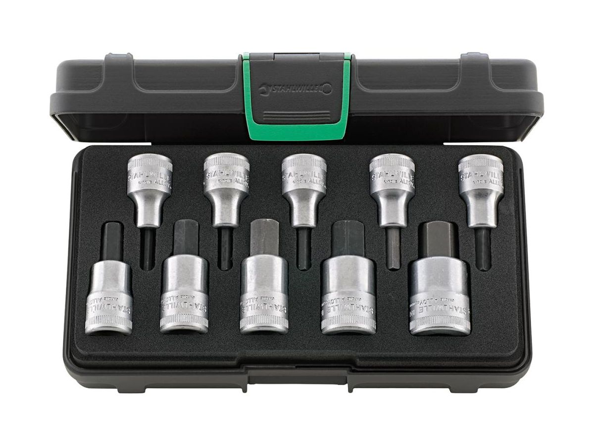 Bitshylssats 1/2" Nr. 54/10 Insex 10-delar 4-19mm