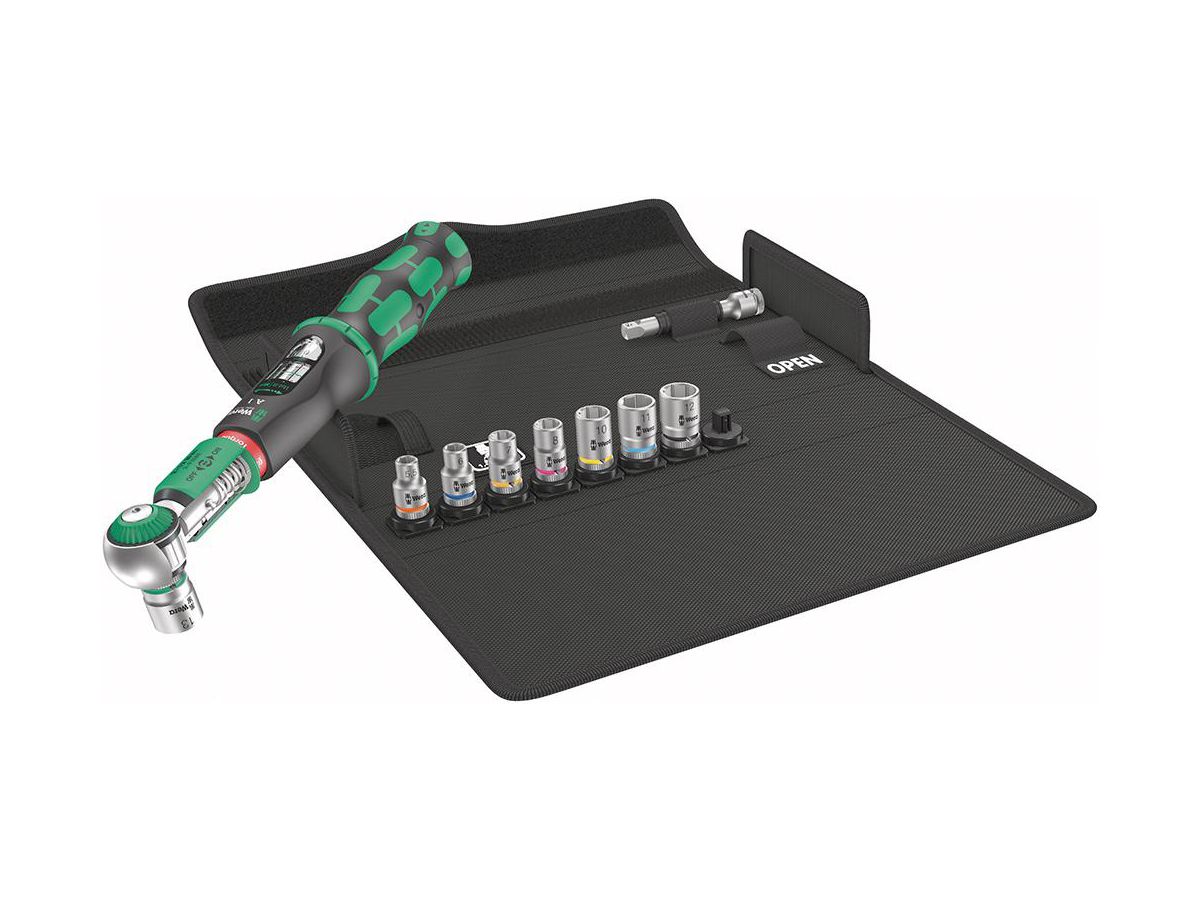 Momentnyckelsats Safe-Torque A1 1/4" 2-12Nm 10-delar