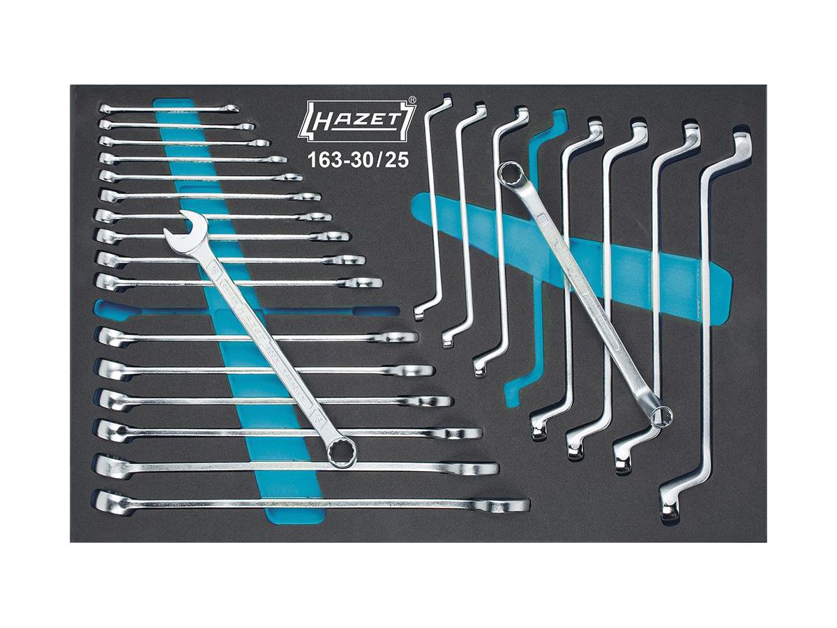 Verktygsinsats 163-224/57N,  2/3, Hylsnyckelsats 1/2"+ 1/4"