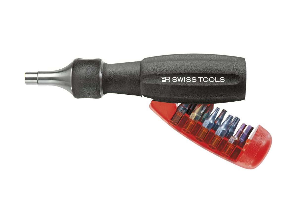 Bitsspärrskruvmejsel 1/4"med 10 bits