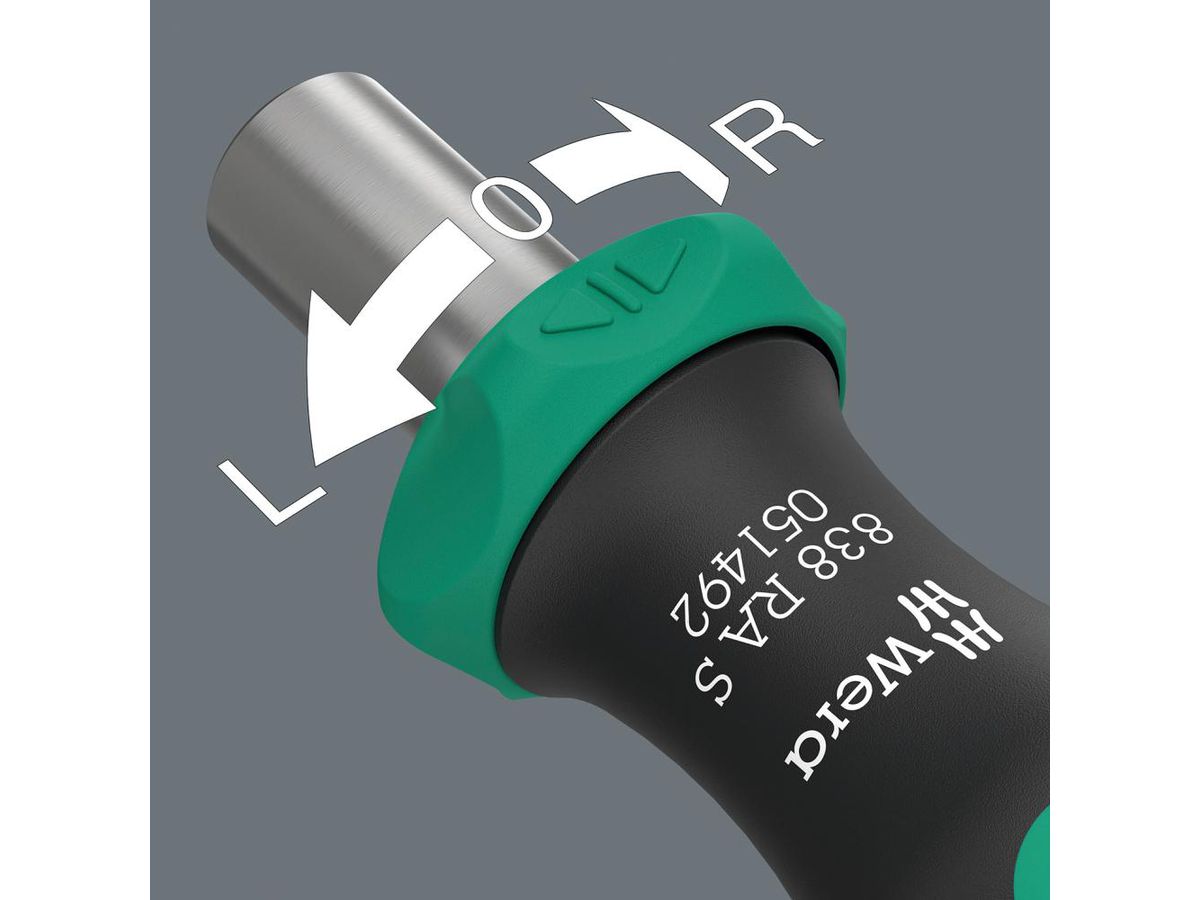 Bitsmejsel 1/4" med spärrfunktion, 838 RA S
