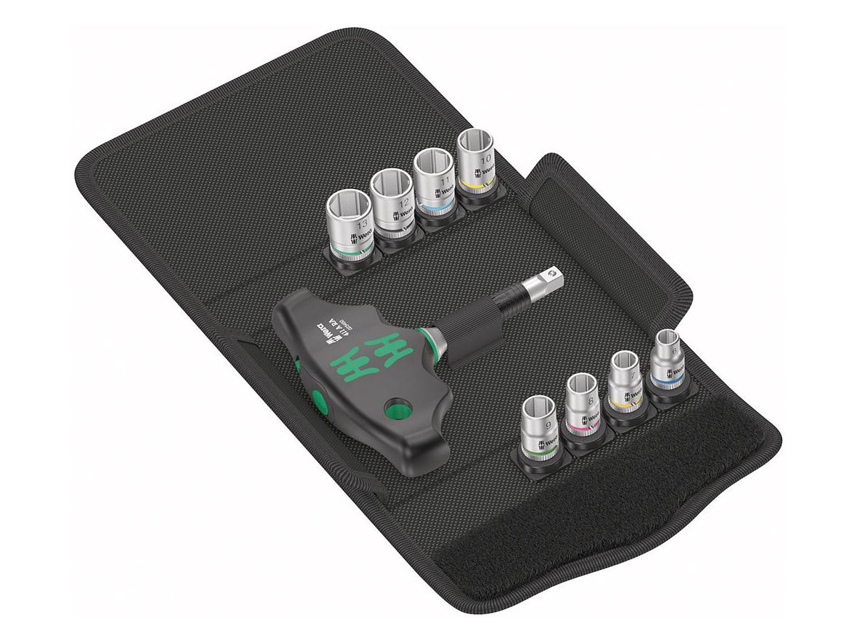 Hylsnyckelsats 1/4" Kraftform Kompakt 400 RA Set 2 9-delar