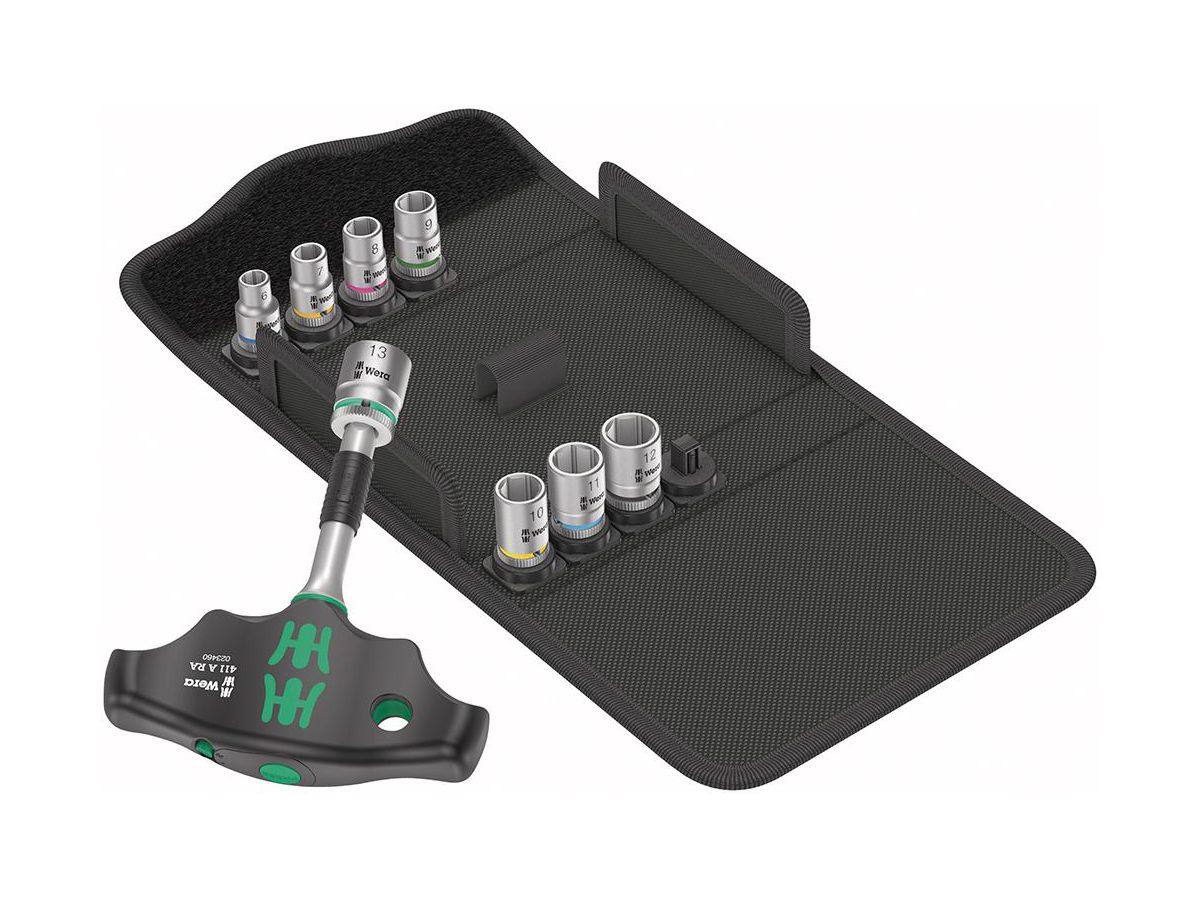 Hylsnyckelsats 1/4" Kraftform Kompakt 400 RA Set 2 9-delar