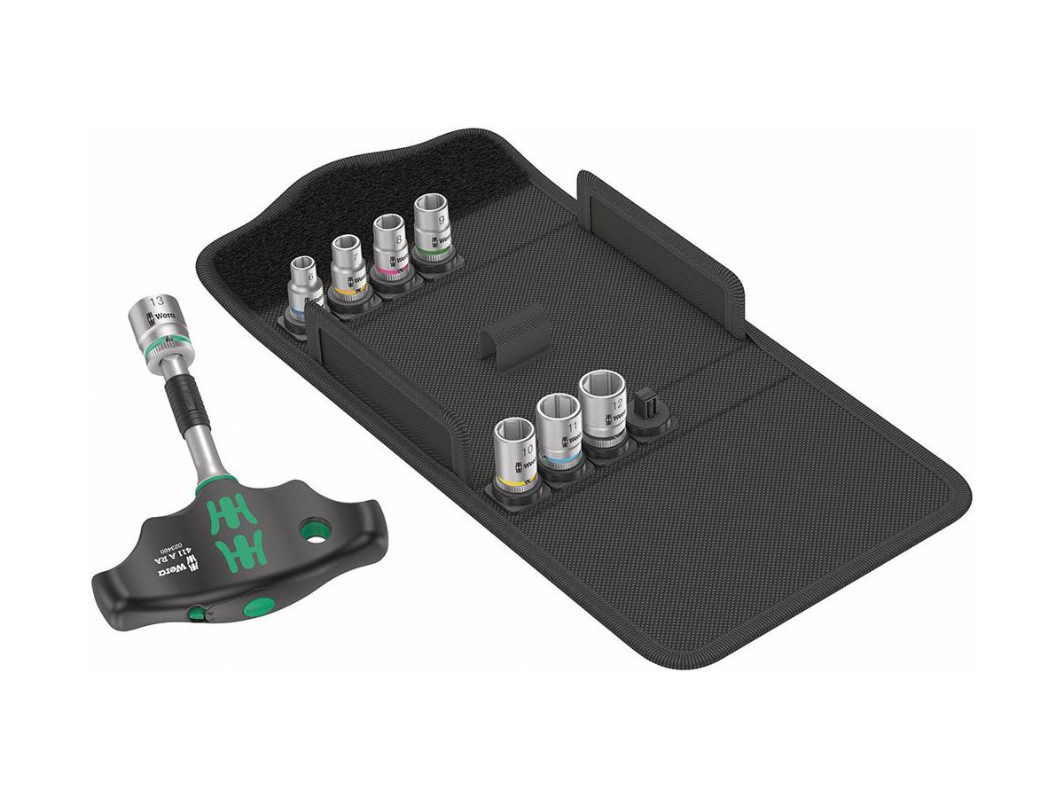 Hylsnyckelsats 1/4" Kraftform Kompakt 400 RA Set 2 9-delar