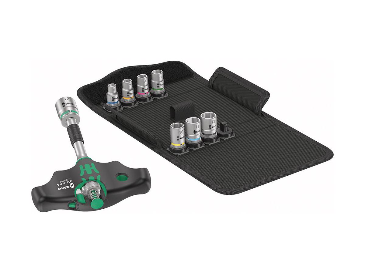 Hylsnyckelsats 1/4" Kraftform Kompakt 400 RA Set 2 9-delar
