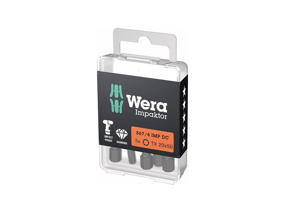 Bits 1/4" Impaktor Torx (5st)