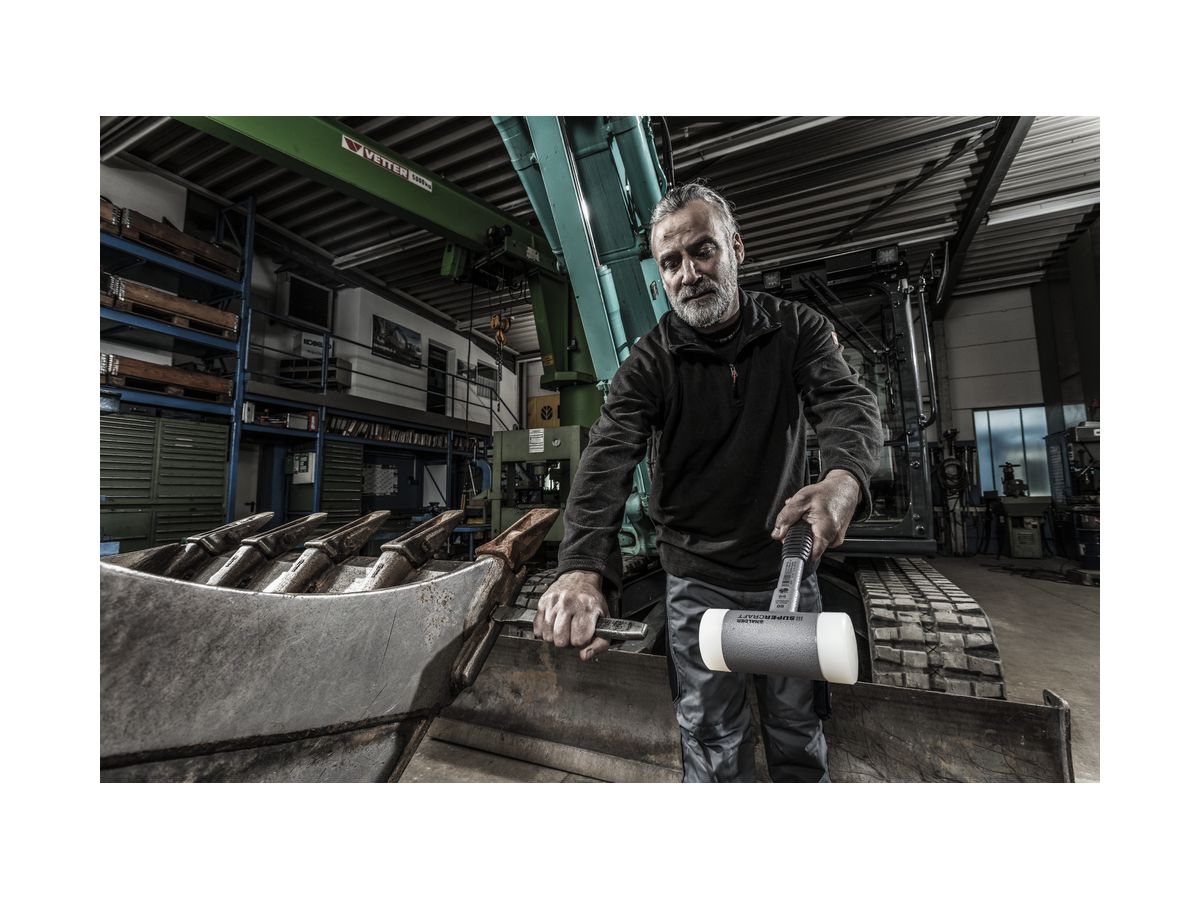 Studsfri plasthammare Supercraft, 70mm, stålskaft