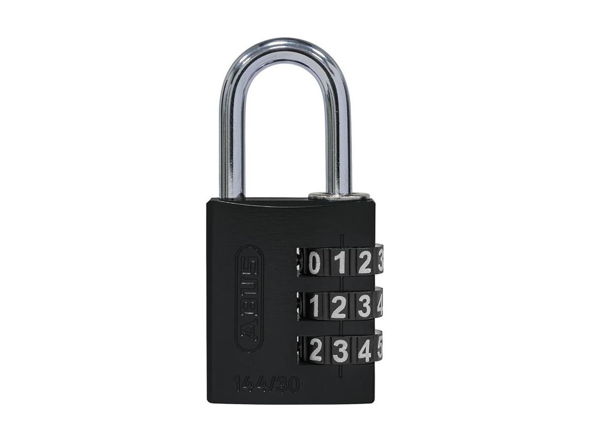 Kombinationslås Abus 144/30 3-siffrigt, svart