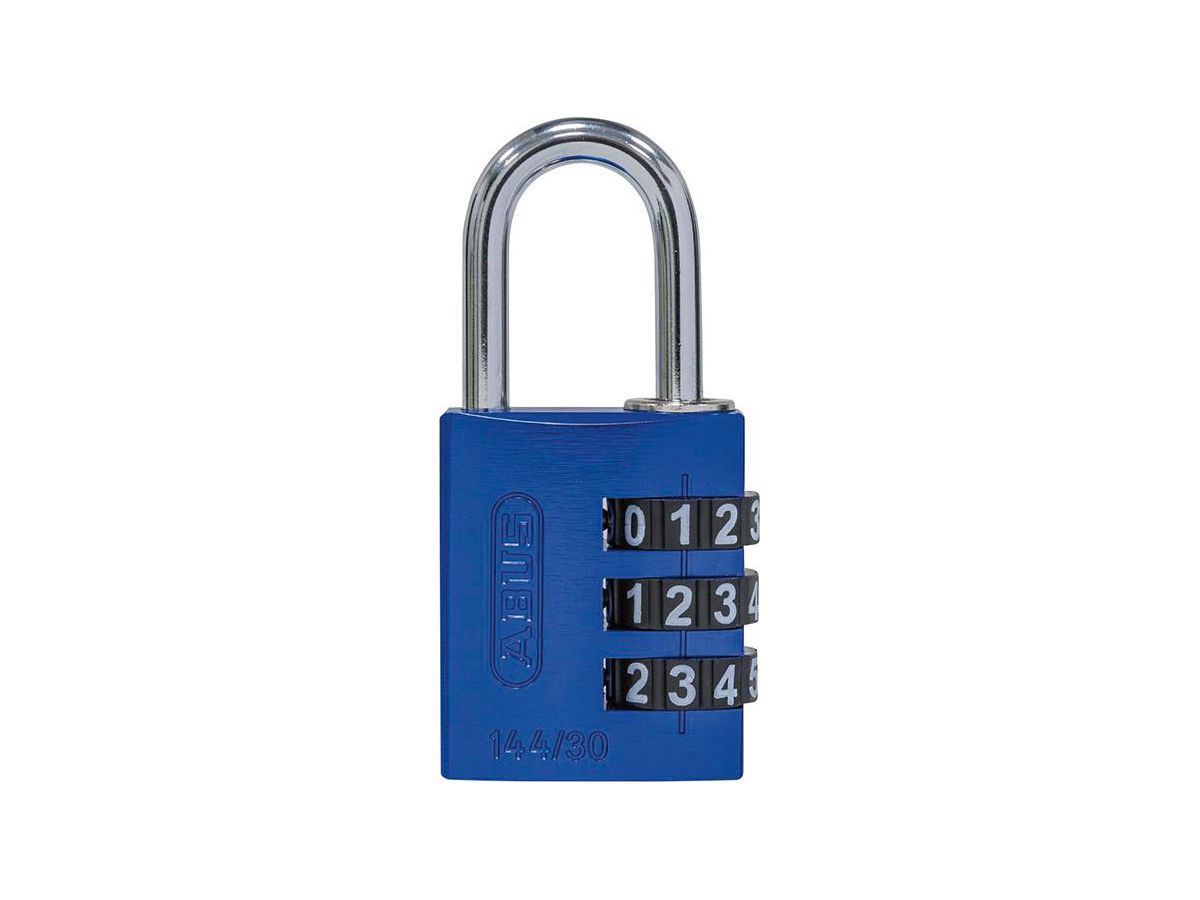 Kombinationslås Abus 144/30 3-siffrigt, blått