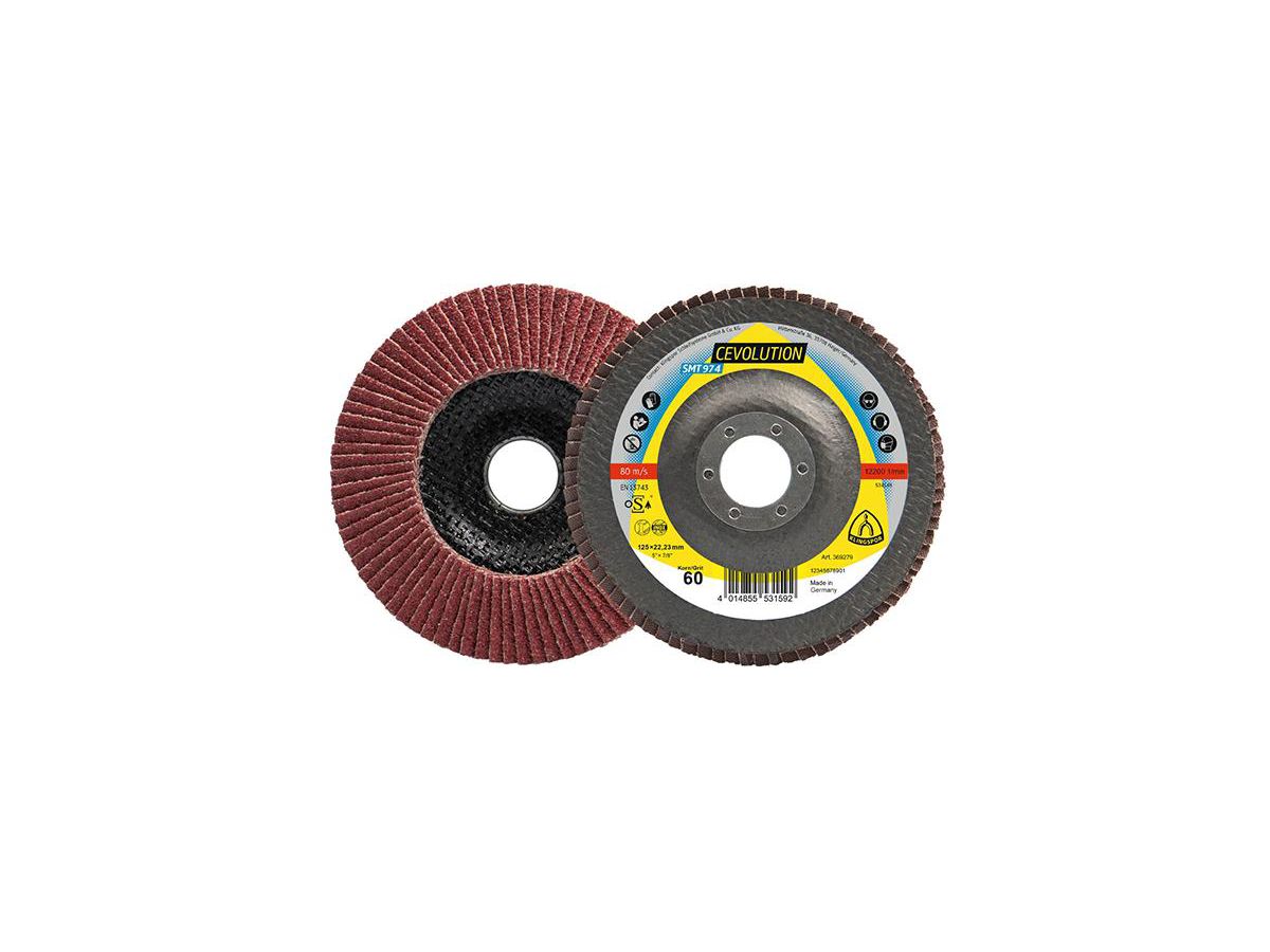 Lamellrondell SMT 974-SP Konvex 6° 125x22,23mm K60