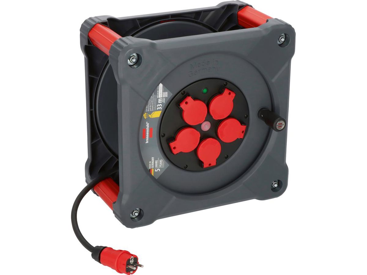 Kabelvinda Professional 5-uttag 50m NE H07RN-F3G1,5 IP44