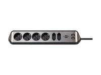 Grenuttag Estilo-S 6-vägs 2m kabel H05VV-F 3G1.5 IP20