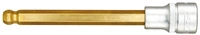 Bitshylsa 1/2" Insex m. kula 6x140mm TiN