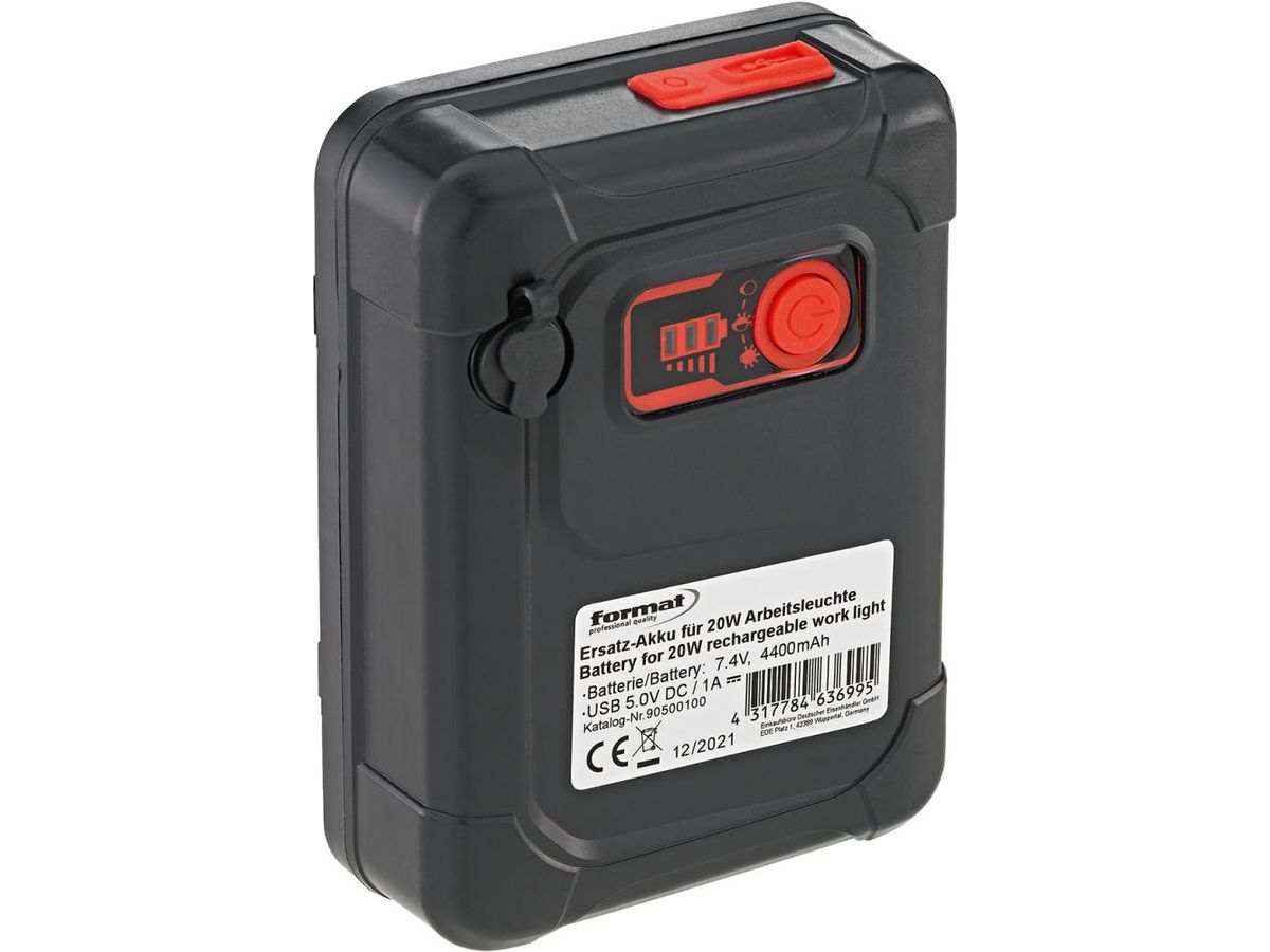Batteri 4400mAh för arbetslampa 20W 1600lm