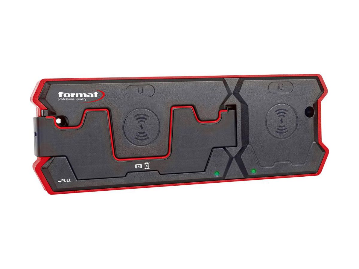 Laddplatta för 2 lampor m. trådlösladdning 18W Stl. 290x100x28mm IP20