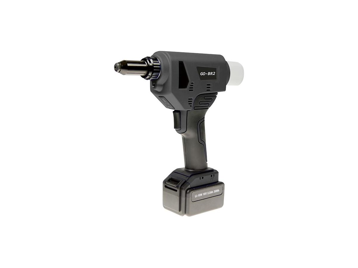 Blindnitpistol GO-BR 2, 18V 4,0-6,4mm inkl. 2 batterier + laddare
