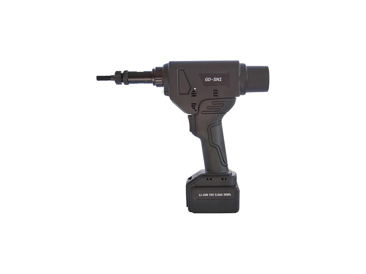 Blindnitmutterpistol GO-SN1 18V M5-M10 inkl. 2 batterier +laddare