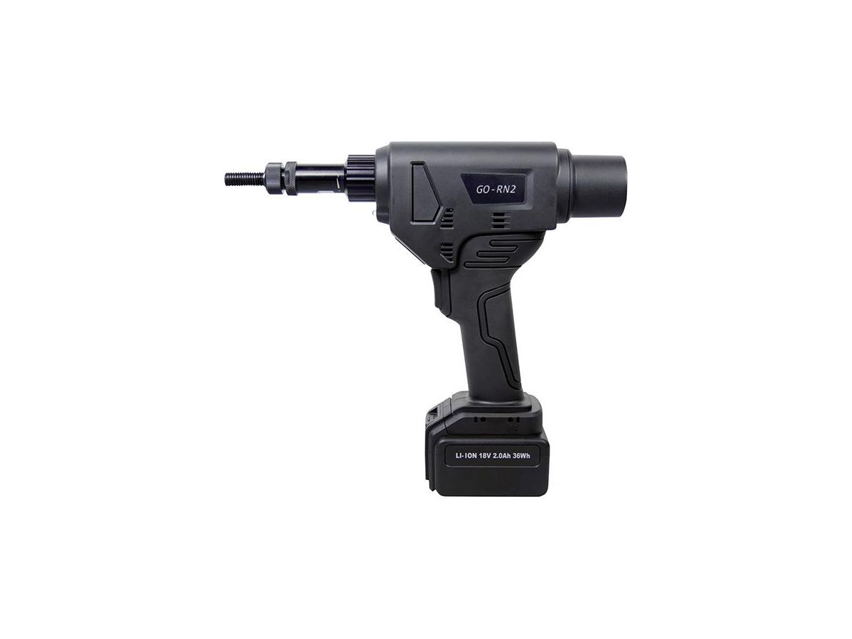 Blindnitmutterpistol GO-RN2 18V M8-M12 inkl. 2 batterier +laddare