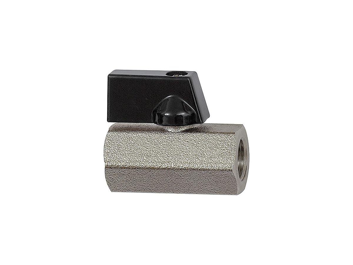 Kulventil Mini förn.mässing G 1/4" max 10bar