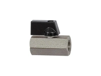 Kulventil Mini förn.mässing G 1/4" max 10bar