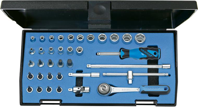 Hylsnyckelsats 1/4" Nr. 20 ITU-3 37-Delar