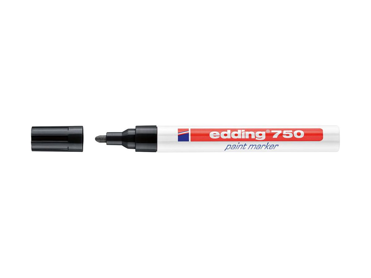Märkpenna Lackmarker 751 svart, rundspets 2-4mm
