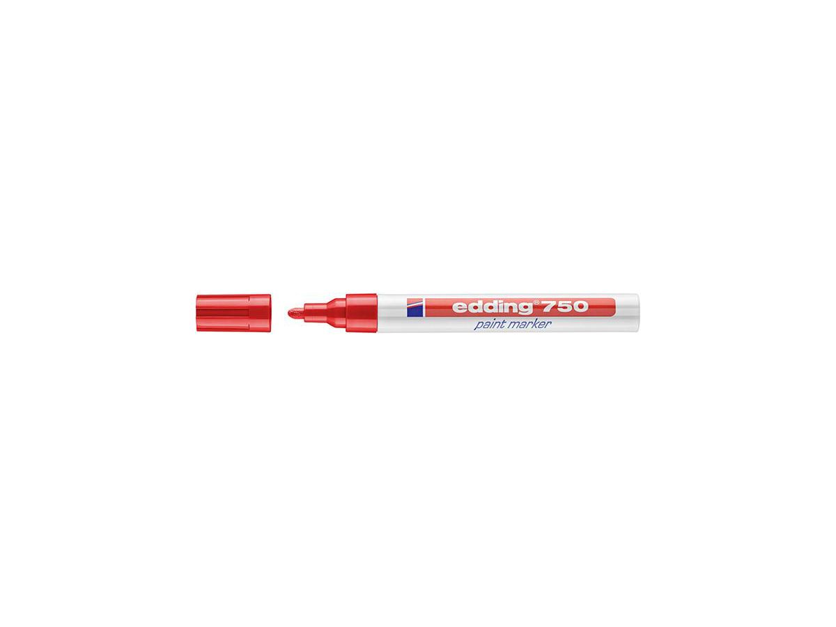 Märkpenna Lackmarker 751 röd, rundspets 2-4mm